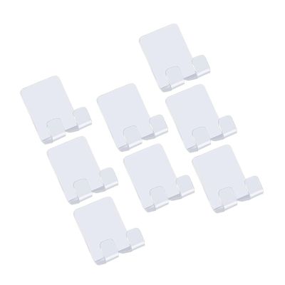 Pack of 8 Razor Holder Shower Razor Holder Hooks Multi-Purpose Waterproof Self-Adhesive Razor Holder Stainless Steel Hooks Easy Installation