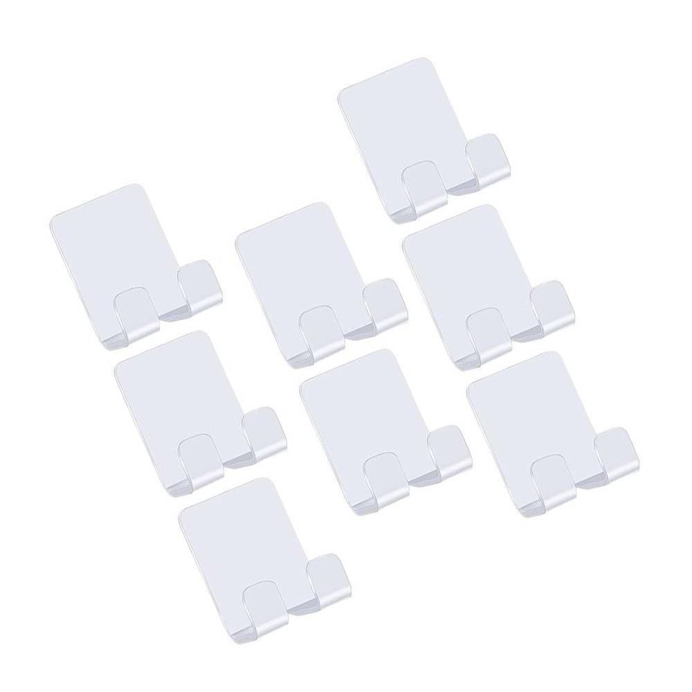 Pack of 8 Razor Holder Shower Razor Holder Hooks Multi-Purpose Waterproof Self-Adhesive Razor Holder Stainless Steel Hooks Easy Installation