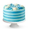 Blue Candy Stripe Gateau 6" (14 portions) view 1