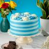 Blue Candy Stripe Gateau 6" (14 portions) view 2