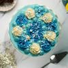 Blue Candy Stripe Gateau 6" (14 portions) view 4