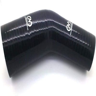 45 Silicone Reducer Elbow Hose (Universal) (80-76mm, Black)