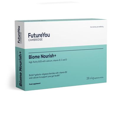 FutureYou Biome Nourish+ Gut Health Supplements (28 Prebiotic Sachets). Prebiotics for Gut Health with Calcium, Vitamin B, C & D. Vegetarian Fibre Supplements - Genuine FutureYou Cambridge