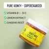 Just Bee Vitality Honey (260g) | With Ginseng, Lemon Extract & Vitamins B1-B12 | Raw and Unpasteurised | Vitamin Rich | Helps Reduce Tiredness & Fatigue view 2