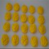 20 x Edible 3D Iced 20mm Golden Yellow Roses Cupcake Toppers, Decorations Cake view 1