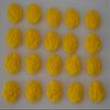 20 x Edible 3D Iced 20mm Golden Yellow Roses Cupcake Toppers, Decorations Cake view 2