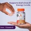 Active Iron Supplement 7 mg + Vitamin D for Kids Increases Iron & Energy Levels Gentle, Non-Constipating Blackcurrant Chews Highly Absorbed Supports Growth & Immune Health 30 Chews view 2