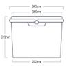 Ultimo Designs 20 Litre White Bucket With Airtight, Leak-Proof, Tamper Evident Lid & Metal Handle view 2