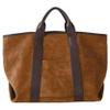 Large Capacity Suede Tote Bag,Women Soft Faux Leather Casual Handbags,Vintage Top Handle Fashion Shoulder Satchel Bag (Brown,20.08x12.6x6.69 in) view 1