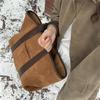 Large Capacity Suede Tote Bag,Women Soft Faux Leather Casual Handbags,Vintage Top Handle Fashion Shoulder Satchel Bag (Brown,20.08x12.6x6.69 in) view 2