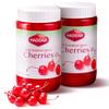 Haddar Red Maraschino Cherries with Stems, 430g (Pack of 2) | Old Fashioned Cocktail Cherries | Sweet & Vibrant Cherries for Dessert Garnish, Baking, Drinks view 1