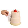 DFHS46JK Tissue Box Cover Ceramic Tissue Box, Living Room Dining Table Desktop Paper Drawer, Creative Birthday Gift Cake Paper Drawer In Living Room view 1