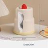 DFHS46JK Tissue Box Cover Ceramic Tissue Box, Living Room Dining Table Desktop Paper Drawer, Creative Birthday Gift Cake Paper Drawer In Living Room view 2