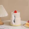 DFHS46JK Tissue Box Cover Ceramic Tissue Box, Living Room Dining Table Desktop Paper Drawer, Creative Birthday Gift Cake Paper Drawer In Living Room view 3