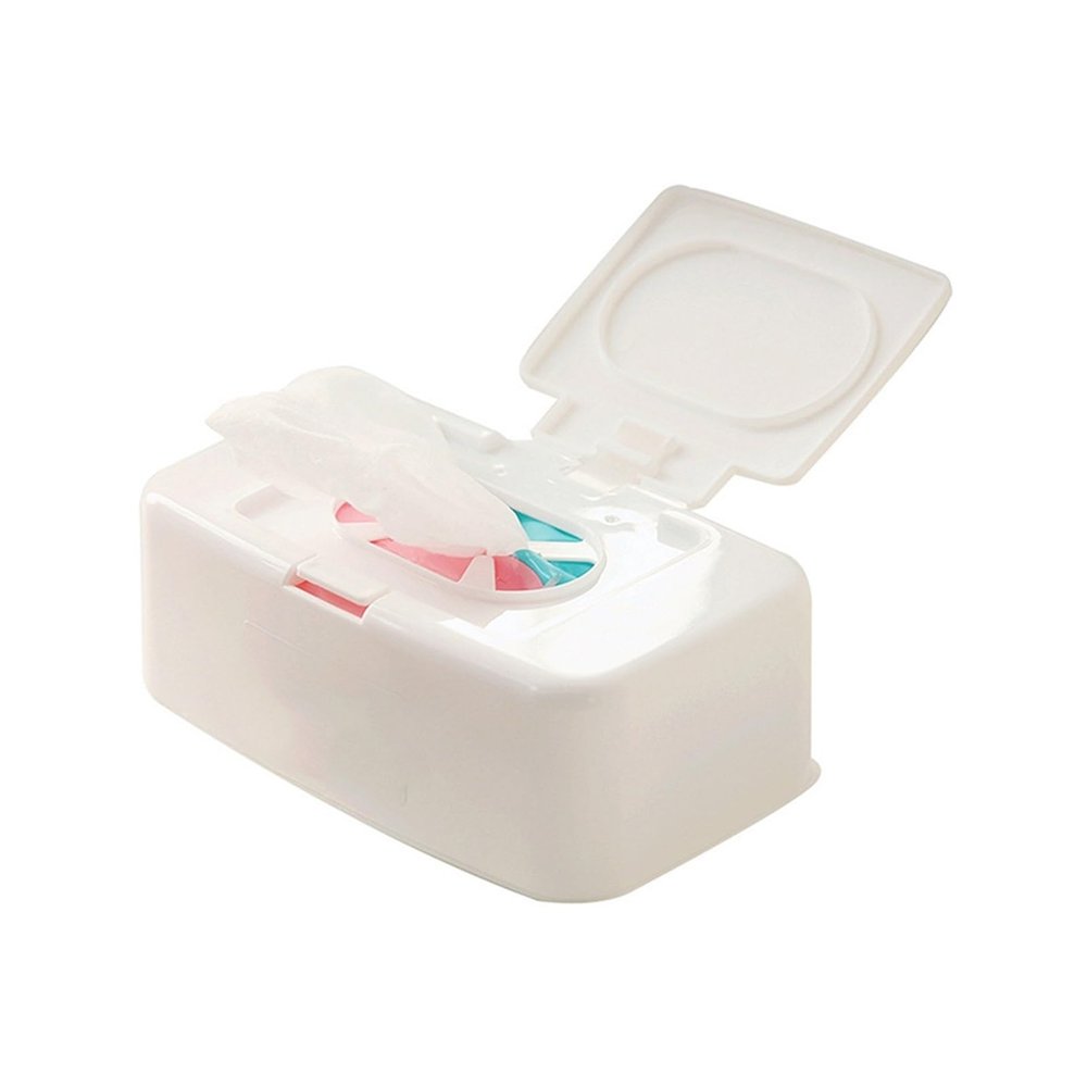 DFHS46JK Tissue Box Cover Dry Wet Tissue Box Wipes Storage Case Napkin Dispenser Paper Wipes Napkin Storage Box Holder Container Tissue Holder In Living Room(White)
