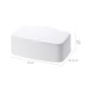 DFHS46JK Tissue Box Cover Dry Wet Tissue Box Wipes Storage Case Napkin Dispenser Paper Wipes Napkin Storage Box Holder Container Tissue Holder In Living Room(White) view 2