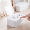 DFHS46JK Tissue Box Cover Dry Wet Tissue Box Wipes Storage Case Napkin Dispenser Paper Wipes Napkin Storage Box Holder Container Tissue Holder In Living Room(White) view 3