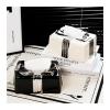 DFHS46JK Tissue Box Cover Creative Bowknot Ceramic Tissue Box For Household Living Room, Dining Table Drawer, Coffee Table In Living Room(Black) view 3