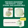 UNNI (USA) 100% Certified Compostable Produce Bags, 15"x17", 1400 Count, ASTM D6400, BPI, CMA, and OK Compost Home Certified for Farmers Markets & Grocery Stores view 4