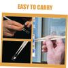 Baluue 5pcs Small Flat Head Stainless Steel Tweezers Set Multipurpose Eyelash Applicator and Stamp Crafting Tools for Jewelry Making and Precision Beauty Use view 3