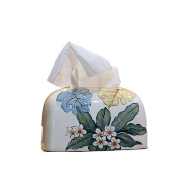 DFHS46JK Tissue Box Cover Chinese Style Creative Tissue Box, Household Living Room Table Ceramic Paper Drawer In Living Room