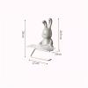 DFHS46JK Tissue Box Cover Rabbit Roll Paper Rack, Toilet Toilet Toilet Paper Box Storage Rack In Living Room(Gris) view 2