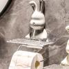 DFHS46JK Tissue Box Cover Rabbit Roll Paper Rack, Toilet Toilet Toilet Paper Box Storage Rack In Living Room(Gris) view 4