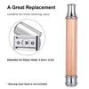 Extension Handle, Stainless Steel Replacement Handle, Rose Gold, Black (Optional) Safety Razor with Most Shaving Heads, Proving Its Versatility for Men view 3