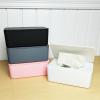 DFHS46JK Tissue Box Cover Plastic Tissue Box Wet Tissue Holder Cover Wipes Paper Tissue Paper Storage Box Paper Towel Dispenser Home Napkin Organizer In Living Room(Green) view 2