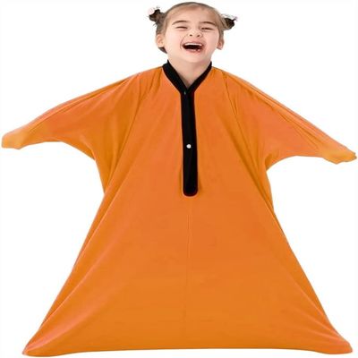 DTREEL Sensory Sox, Stretchy Body Socks Full Body Wrap Stretchy Sensory Body Socks Kids Toy Game Autistic Anxiety Relief Calming Therapy For Boys/Girls With Autism(Orange,S)