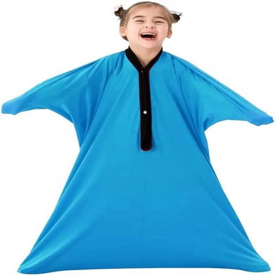 DTREEL Sensory Sox, Stretchy Body Socks Full Body Wrap Stretchy Sensory Body Socks Kids Toy Game Autistic Anxiety Relief Calming Therapy For Boys/Girls With Autism(Blau 2,S)