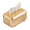 DFHS46JK Tissue Box Cover Electroplated Tissue Box, Creative Tissue Storage Box For Household Living Room, Dining Room Desktop, Paper Drawer In Living Room(Gold) view 1