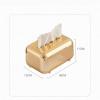 DFHS46JK Tissue Box Cover Electroplated Tissue Box, Creative Tissue Storage Box For Household Living Room, Dining Room Desktop, Paper Drawer In Living Room(Gold) view 2