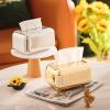 DFHS46JK Tissue Box Cover Electroplated Tissue Box, Creative Tissue Storage Box For Household Living Room, Dining Room Desktop, Paper Drawer In Living Room(Gold) view 4