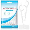 ZOCONE 300 Pcs Floss Sticks Ddental Disposable Tooth Picks Floss Sticks with Storage Box, High Toughness Floss Picks Dental Floss Stick for Teeth Cleaning, Thin Floss Toothpicks | Protect Gap view 1