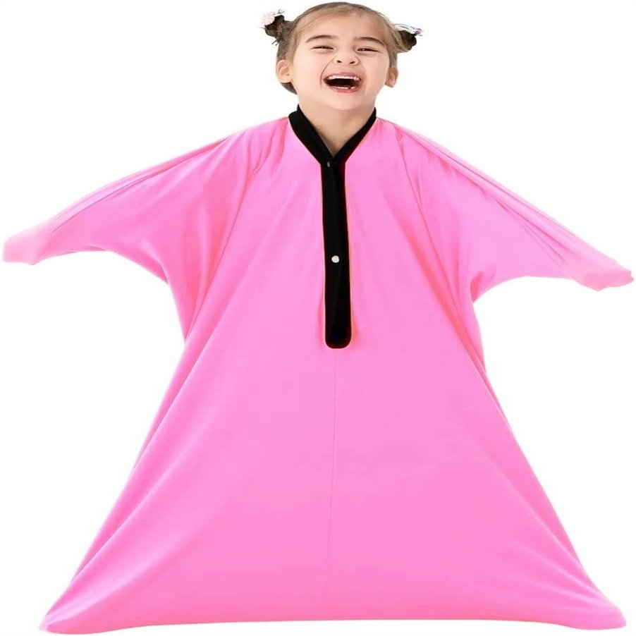 DTREEL Sensory Sox, Stretchy Body Socks Full Body Wrap Stretchy Sensory Body Socks Kids Toy Game Autistic Anxiety Relief Calming Therapy For Boys/Girls With Autism(Rosa,XL)