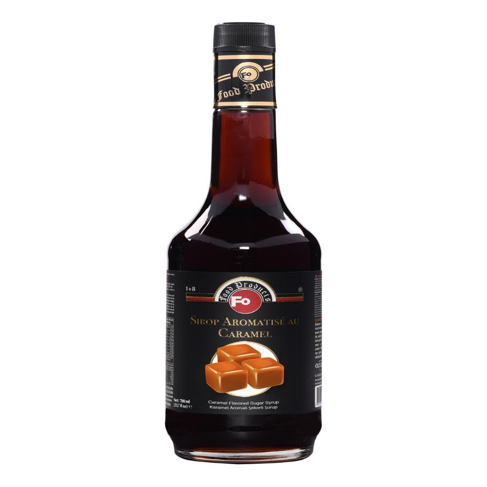 Fo Premium Syrup, Vegan-Friendly, Allergen-Free Natural Flavours and Colourings (1 Qty, Caramel)