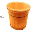 Foot Spa Wooden Barrel Household Gift Foot Soaker Tub,Wooden Foot Soak TubSauna Bucket,Pure Wood Bathtub Bucket,Handmade,Sauna Accessories for Footbath Tubs,Foot Relaxing Bath Barrel Ho Decorati view 3