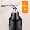 Electric Nose Hair Trimmer with Storage Bag Rechargeable Portable Nose Hair Clipper for Men Women Home Travel view 2