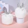 Deer Ear Christmas Candy Bags, 5pcs Antlers Drawstring Bags Christmas Pouch, Christmas Antler Velvet Drawstring Bags for Toys Candy Cookies - 13x15 cm view 3