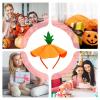 Pumpkin Headbands for Women | Halloween Pumpkin Hair Accessory,Halloween Costume Pumpkin Hairbands, Elastic Pumpkin Headwear for Party Supplies view 4