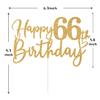 Gold Glitter Happy 67th Birthday Cake Topper, Cheers to 67 Years/67 Years Loved & Blessed, Funny 67th Birthday Party Decorations Supplies view 2