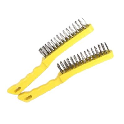 Csnbfiop Stainless Steel Brush Set Long Handled Scratch Brushes Multipurpose For Cleaner Welds And Removing Rust