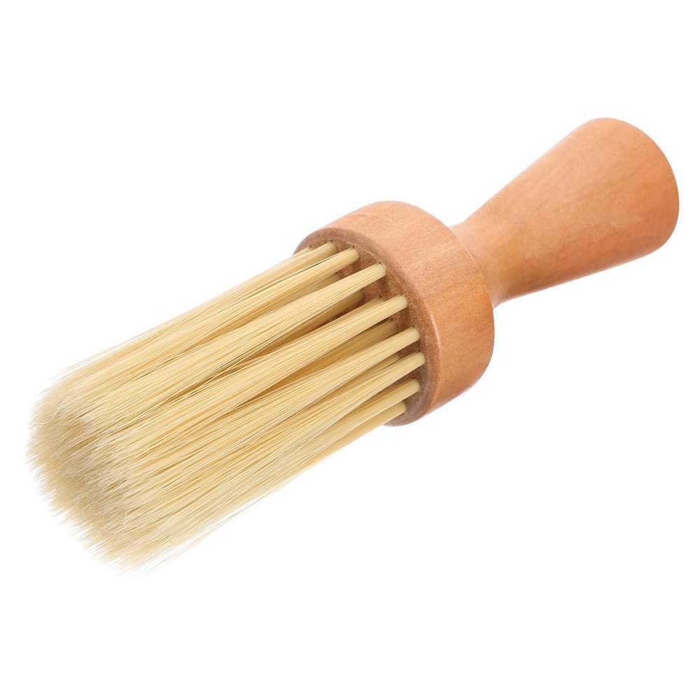 FRCOLOR Beard Bowl Brush for Men Wood Handle Bristles Beard Grooming Brush for Shaving Routine and