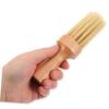 FRCOLOR Beard Bowl Brush for Men Wood Handle Bristles Beard Grooming Brush for Shaving Routine and view 3