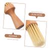 FRCOLOR Beard Bowl Brush for Men Wood Handle Bristles Beard Grooming Brush for Shaving Routine and view 4