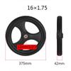 12"/16" Wheelchair Replacement Rear Wheel, Manual Wheelchair Rear Wheels Assembly, Solid Non-Inflatable Tires Wheelchair Accessories, Bearing 12mm(1/2")(16inch) view 4