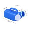 1200ml Male Urinal Bottle,Reusable Urinal Pee Bottle for Men with Lid,Portable Pee Bottle,Lightweight, Secure Cap, Measuring Scale, Easy Grip Handle, Medical Grade Plastic,Easy to Use  (White) view 2