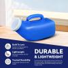 1200ml Male Urinal Bottle,Reusable Urinal Pee Bottle for Men with Lid,Portable Pee Bottle,Lightweight, Secure Cap, Measuring Scale, Easy Grip Handle, Medical Grade Plastic,Easy to Use  (White) view 3