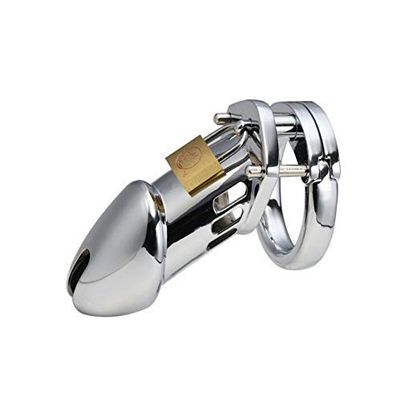 Chastity Cage Stainless Steel Chastity Device Prevents Erection Restraint Breathable Male 40mmB2
